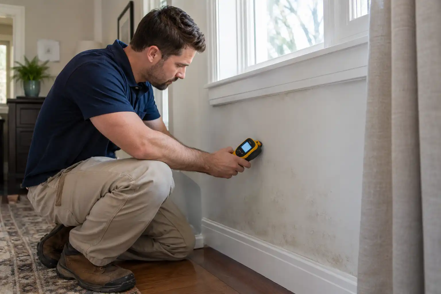 Moisture and mold inspection by SporeGuard Remediation in Inwood, NY
